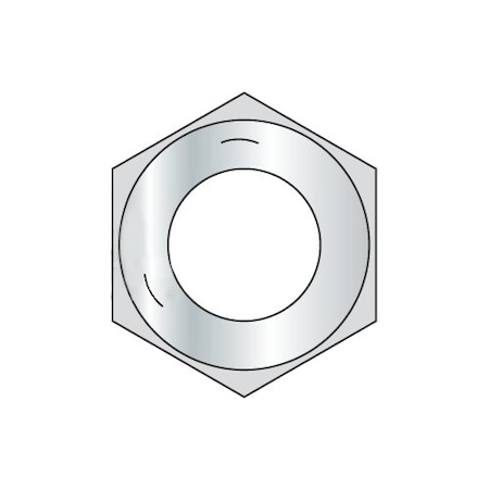 Hex Nut, 7/8-14, Steel, Grade 5, Zinc Plated, 3/4 In Ht, 200 PK